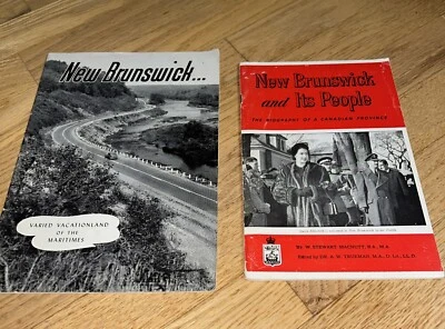 2 - 1950's NEW BRUNSWICK CANADA Tourist Guides VACATIONLAND / ITS PEOPLE Foto 1 de 4