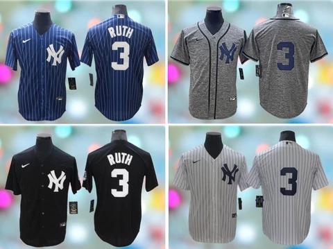 Men's New York Yankees - #3 Babe Ruth Cool Base Stitched Jersey Cover