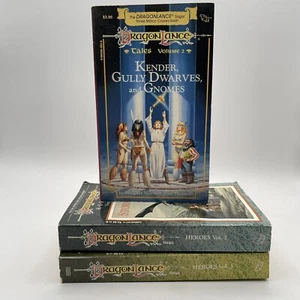 Dragonlance HEROES 2 & 3 Tales 3 PB Book Lot 3 TSR D&D Stormblade Weasel’s Luck - Picture 1 of 11