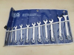 Bonney Tools USA B-80713 11pc Short Metric 7mm-19mm Polished Wrench Set, Kit Bag - Picture 1 of 10