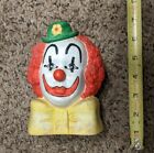 Vintage Buffo Porcelain Clown Wind Up Music Box - Plays The Entertainer 