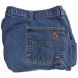 FR Carpenter Jeans Riverside Mens MEASURE 46x31 Flame Resistant Blue Denim 48x32 - Picture 1 of 14