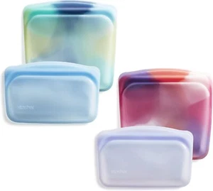 Reusable Silicone Food Storage Bags, 4-Pack, Leak-Free, Dishwasher Safe - Picture 1 of 9