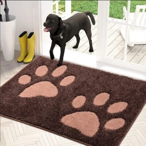 Dog Door Mat Indoor Entryway Rug Non-Slip 32" x 47" - Picture 1 of 7