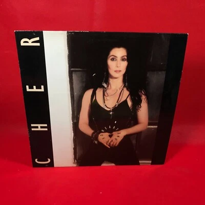 CHER Heart Of Stone 1989 UK/German Vinyl LP + INNER Just Like Jesse James record - Image 1 of 4