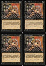 MTG: SPINAL GRAFT Tempest COMMON; played, Excellent condition x4