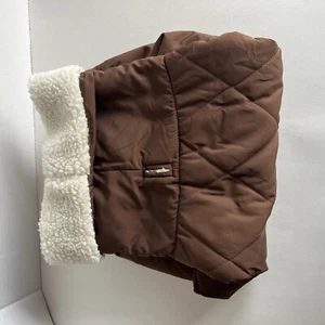 Dog Puffer Vest Sweater Warm Winter Apparel Jacket Medium Pet Coat Brown READ - Picture 1 of 5