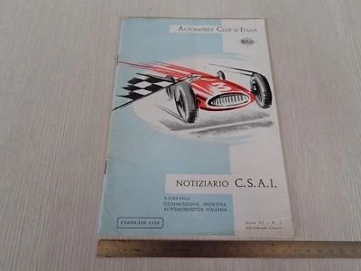 NOTIZIARIO CSAI 1956 F1 vintage - Immagine 1 di 4