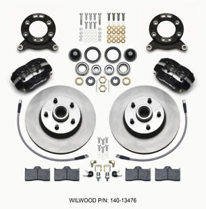 Wilwood Forged Dynalite-M Front Kit 11.30in 1 PC Rotor&Hub 1965-1969 Mustang Dis