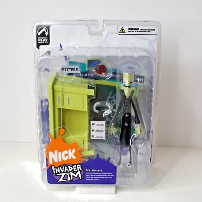 Invader Zim "Ms.Bitters" Series 1 Action Figure Palisade Toys 2004 NEW SEALED - Image 1 of 4