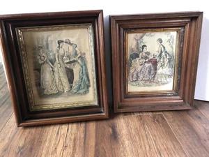 Vintage Antik Holz Gold Vergoldet Schatten Box Bilderrahmen & Drucke Viktorianisch (2) - Bild 1 von 12