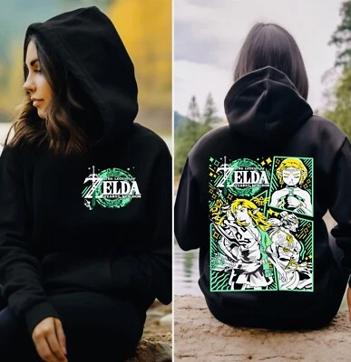The Legend of Zelda Sudadera con Capucha Link To The Past Divertida Anime Camisa Negra Todas las Tallas - Imagen 1 de 4