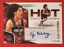 2020-21 Panini NBA Hoops Hot Signatures Rookies Auto CJ Elleby RC #HR-CJE