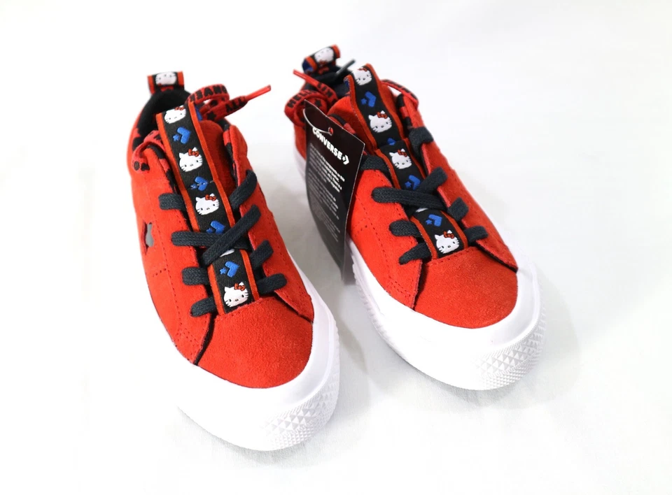 Size 5 (GS) - Converse One Star Low x Hello Kitty Red