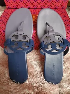 Tory Burch MILLER SOFT BICOLOR SANDAL Leather Sandal Size 6 (New in Box) - Picture 1 of 7