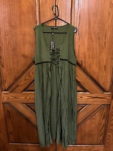 Scarlett Darkness Hi Low grünes Steampunk Kleid, 2XL - Bild 1 von 6