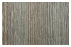 8' X 10' Blue Striped Hand Woven Area Rug - Picture 1 of 1