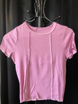 Hollister Must-Have Collection Baby Tee Kids Size Small Pink - Image 1 of 3