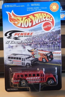 S'Cool автобус школы драгстер смешной автомобиль реальные райдеры Hot Wheels Penske снят с производства 2009 - Изображение 1 из 4