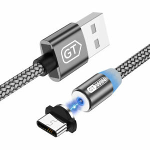 360° Magnetic Type-C Micro USB Charger Charging Cable For Android Huawei Samsung