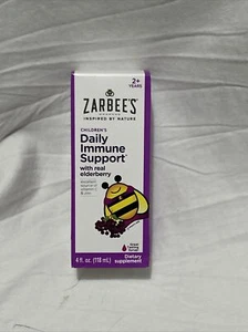Zarbee's Children's Daily Immune Support W/ Real Elderberry Syrup 4 Fl Oz 09/24 - Picture 1 of 4