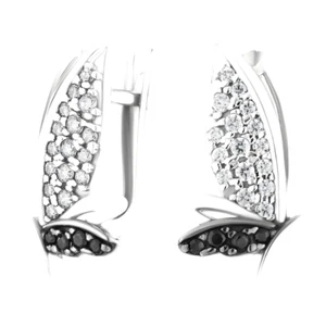 Ohrringe 925 Silber Ohrschmuck Zirkon Echtschmuck bei Secretforyou - Bild 1 von 2