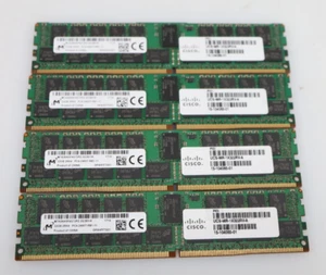 Lot 4x 32GB (128GB) Micron MTA36ASF4G72PZ-2G3B1 PC4-19200 RDIMM ECC Memory - Picture 1 of 2