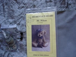 Mr. Wilson 15 inch Beardeaux Bear Pattern German Mohair Glass Eyes Joint Set - Picture 1 of 1