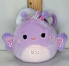 Squishmallow 3.5" Brenda Butterfly BENT TAG Purple Pink Sparkle Wing Clip Plush