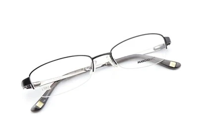 MARCHON NYC LEXINGTON 001 Satin Black 50-17-135 Eyeglass Frames Flex Hinges L591 - Image 1 of 4