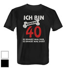 Ich bin knackige 40 Herren T-Shirt Fun Shirt Spruch Geschenk Geburtstag Jubiläum