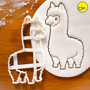 Alpaca cookie cutter | Cute alpacas llama lama animal farm baby shower biscuit - Picture 1 of 6