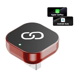 Adaptador CarPlay 2 en 1 con cable a inalámbrico/adaptador automático Android Plug & Play EE. UU. - Imagen 1 de 6