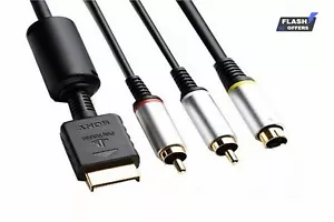 Sony Playstation Gold Plated TV AV Connection SVideo Cable Lead for PS1 PS2 PS3 - Picture 1 of 2