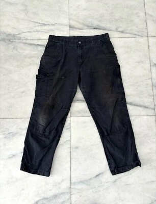 Men’s Cargo Pants 38x32 Navy Blue Thrashed Distressed Utility Gorpcore Hiking - Image 1 of 4