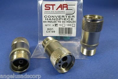Dental Handpiece Tubing Change Adapter From M4 to B2 Converter Kit /3 Pcs STAR5