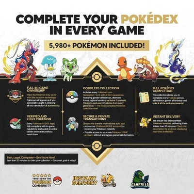 Pokemon Home Living Dex – Complete Pokedex for All Pokémon Games (Gen 1–9) - Image 1 of 4