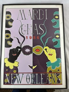 Poster Martedì Grasso 1986 firmato da George Luttrell - Foto 1 di 13