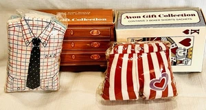 X2 Avon 3 BOXER SHORTS + 3 PAPÁ’S SHIRT AROMAS SOBRES Conjuntos King of Hearts Nuevo de Lote Antiguo - Imagen 1 de 6