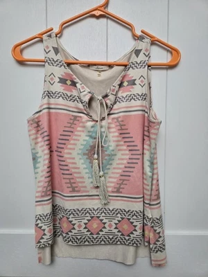 Soprano, camiseta sin mangas con corbata delantera para mujer, camiseta occidental, XS Foto 1 de 3