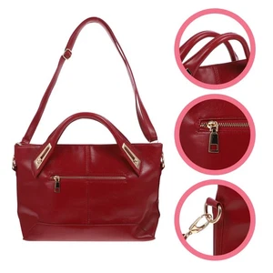 Oily Wax Shoulder Bag Crossbody for Women Retro Handbags - Picture 1 of 10