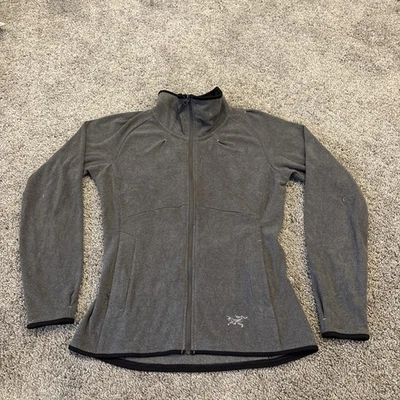 Chaqueta Arc'teryx Completa con Cremallera Top de Vellón para Mujer Talla Pequeña S Gris Bolsillos con Cremallera Gorp Foto 1 de 4
