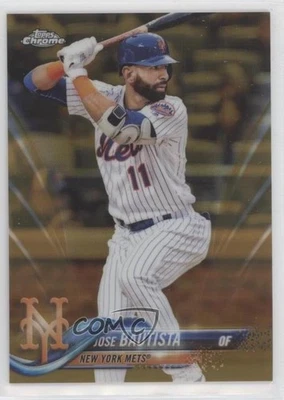2018 Topps Chrome Update Target Exclusive Gold Refractor /50 Jose Bautista - Image 1 of 2