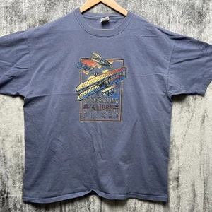 Vintage Kitty Hawk Wright Flyer T-Shirt Herren Größe 2XL Amboss Century Flight - Bild 1 von 7