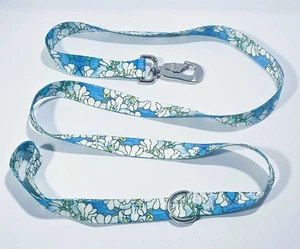 TIFFANY magnolia flower1.00 inch dog leash quality polyester fadeproof, USA made - Picture 1 of 6