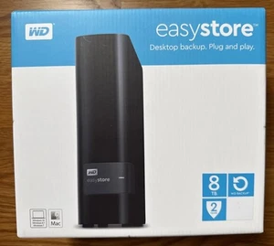 Western Digital 8TB EASYSTORE External HDD (WDBCKA0080HBK-NESN) - Afbeelding 1 van 4