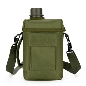 2L Military Square Water Botter Canteen PE Water Botter insulated Carer Cover... - Bild 1 von 8