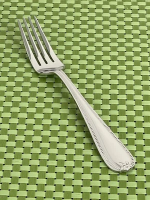 Temp-Tations OLD WORLD BEAD Stainless Dinner Fork Round Tip Flatware - 8" - Image 1 of 4