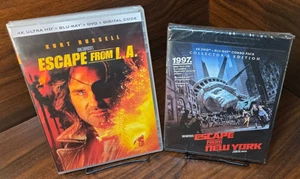 Escape from New York + Escape from L.A [4K] NEW (Sealed)-Free Box Shipping! - Picture 1 of 14