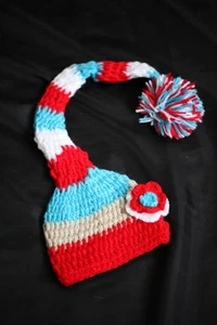 Sombrero ELF de ganchillo tejido hecho a mano para accesorios fotográficos - Imagen 1 de 2